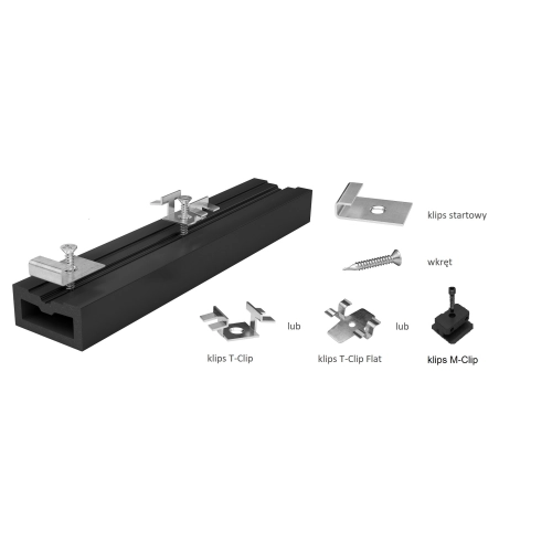 Zestaw montażowy do desek TIMBERNESS T-Clip MAX - dylatacja 5mm